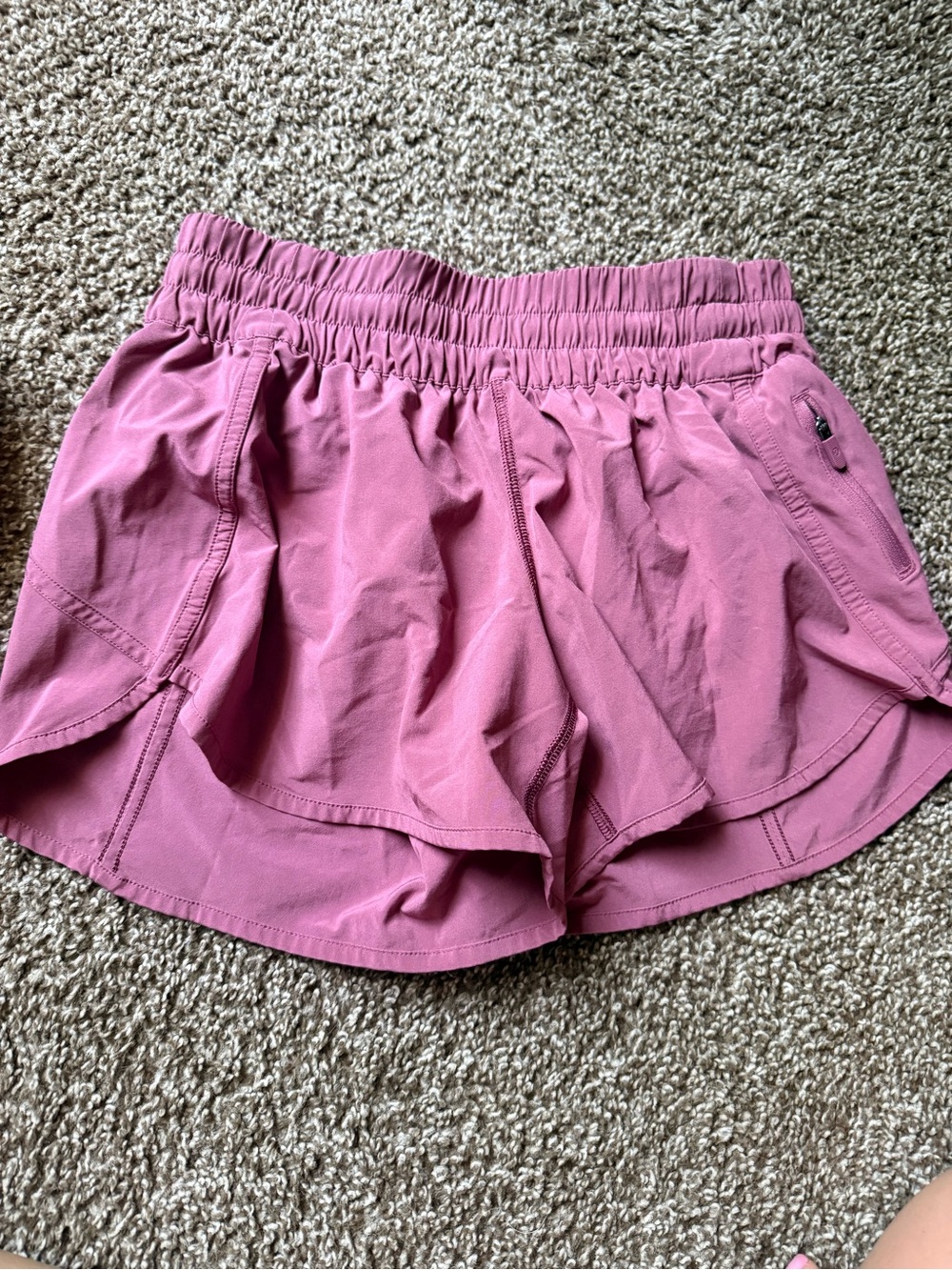 lululemon athletica Rose Pink Athletic Running Shorts
